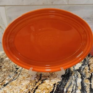 Fiesta 9 5/8 Inch Small Oval Serving Platter POPPY
